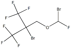 1,2-Dibromo-1,3,3,3-tetrafluoro-2-(trifluoromethyl)propylmethyl ether Struktur