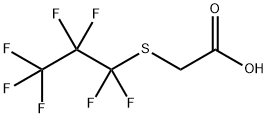 (HEPTAFLUOROPROPYLTHIO)ACETIC ACID Struktur