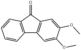 2,3-Dimethoxy-9H-fluoren-9-one Struktur