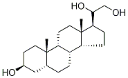 (3α,5β)-Pregnane-3,20,21-triol Struktur