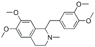 1,2,3,4-Tetrahydro-1-(3,4-dimethoxybenzyl)-6,7-dimethoxy-2-methylisoquinoline Struktur