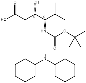 BOC-(3S,4S)-4-AMINO-3-HYDROXY-5-METHYL-HEXANOIC ACID DCHA Struktur