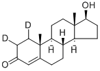 TESTOSTERONE-1,2-D2 Struktur