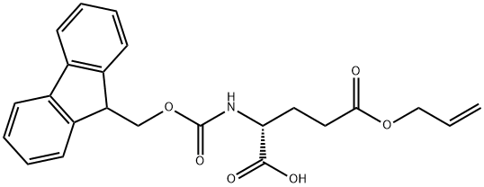 FMOC-D-GLU(OALL)-OH Struktur