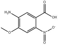 Benzoic acid, 5-amino-4-methoxy-2-nitro- Struktur