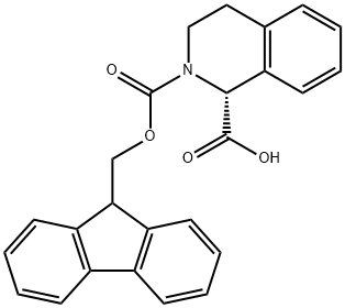 FMOC-D-1,2,3,4-TETRAHYDROISOQUINOLINE-1-CARBOXYLIC ACID Struktur