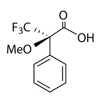 (R)-(+)-alpha-Methoxy-alpha-trifluoromethylphenylacetic acid Struktur