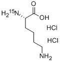 L-Lysine-2-15N  dihydrochloride Struktur