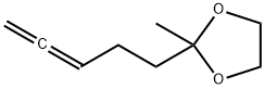 1,3-Dioxolane,  2-methyl-2-(3,4-pentadienyl)-  (8CI) Struktur