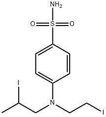 4-[N-(2-Iodoethyl)-N-(2-iodopropyl)amino]benzenesulfonamide Struktur