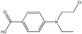 4-[2-Chloroethyl(ethyl)amino]benzoic acid Struktur