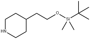 4-PIPERIDINEETHANOL TBS Struktur