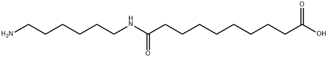 10-[(6-aminohexyl)amino]-10-oxodecanoic acid Struktur