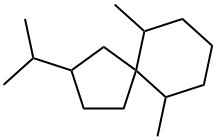 6,10-Dimethyl-2-isopropylspiro[4.5]decane Struktur