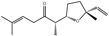 (S)-2-[(2S,5R)-5-Methyl-5-ethenyltetrahydrofuran-2-yl]-6-methyl-5-heptene-3-one Struktur