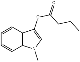 (1-methylindol-3-yl) butanoate Struktur