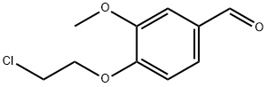 4-(2-CHLOROETHOXY)-3-METHOXYBENZALDEHYDE Struktur