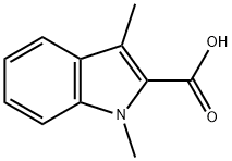 1,3-dimethyl-1H-indole-2-carboxylic acid Struktur