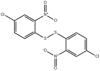 2,2'-DINITRO-4,4'-DICHLORO DIPHENYL DISUFIDE Struktur