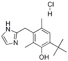 6-(1,1-diMethylethyl)-3-(1H-iMidazol-2-ylMethyl)-2,4-diMethylphenol  Monohydrochloride Struktur