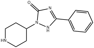 3-phenyl-1-(piperidin-4-yl)-1H-1,2,4-triazol-5(4H)-one Struktur