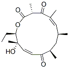 (3R,5E,7S,9R,11E,13S,14R)-14-Ethyl-13-hydroxy-3,5,7,9,13-pentamethyloxacyclotetradeca-5,11-diene-2,4,10-trione Struktur