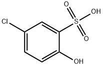 5-CHLORO-2-HYDROXY-BENZENESULPHONIC ACID Struktur