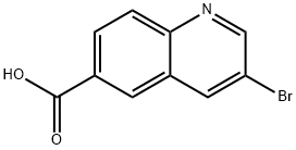 3-Bromoquinoline-6-carboxylic acid Struktur