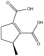 1-Cyclopentene-1,2-dicarboxylic acid, 3-methyl-, (S)-(-)- (8CI) Struktur