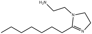 4,5-dihydro-2-heptyl-1H-imidazole-1-ethylamine Struktur