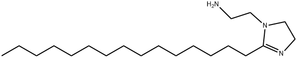 4,5-dihydro-2-pentadecyl-1H-imidazole-1-ethylamine  Struktur