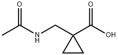 Cyclopropanecarboxylic acid, 1-[(acetylamino)methyl]- (9CI) Struktur