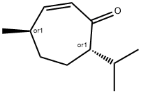 2-Cyclohepten-1-one,4-methyl-7-(1-methylethyl)-,trans-(9CI) Struktur