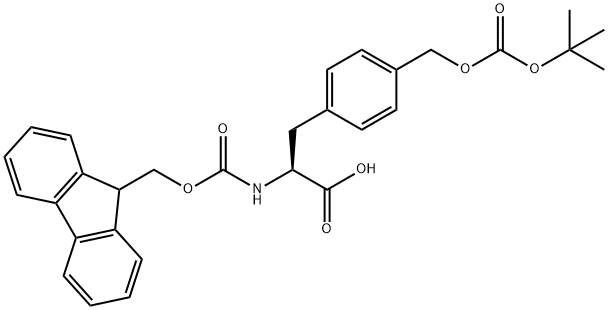 FMOC-L-PHE(4-CH2-O-BOC) Struktur