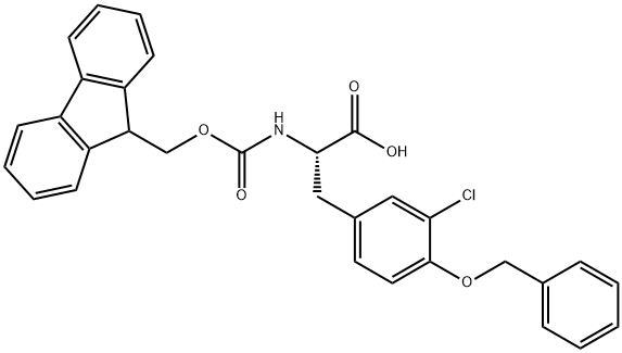 FMOC-L-TYR(BN, 3-CL) Struktur