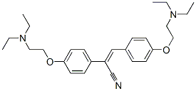 (Z)-2,3-bis[4-(2-diethylaminoethoxy)phenyl]prop-2-enenitrile Struktur