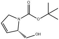 (S)-tert-butyl 2-(hydroxymethyl)-2,5-dihydro-1H-pyrrole-1-carboxylate Struktur