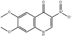 6,7-DIMETHOXY-4-HYDROXY-3-NITROQUINOLINE
 Struktur