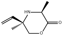 2-Morpholinone,5-ethenyl-3,5-dimethyl-,(3S-cis)-(9CI) Struktur