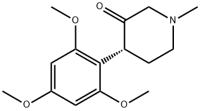 (R)-N-METHYL-3-OXO-4-(2',4',6'-TRIMETHOXY) PIPERIDINE Struktur