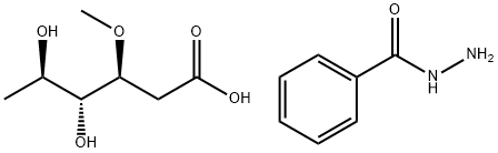 3-O-Methyl-2,6-dideoxy-D-ribo-hexonic acid 2-phenyl hydrazide Struktur