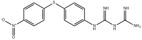 1-[4-[(4-Nitrophenyl)thio]phenyl]biguanide Struktur