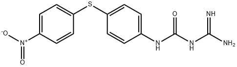 1-Amidino-3-[4-[(4-nitrophenyl)thio]phenyl]urea Struktur