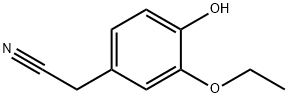 3-ETHOXY-4-HYDROXYPHENYLACETONITRILE Struktur