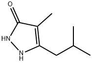 3H-Pyrazol-3-one,  1,2-dihydro-4-methyl-5-(2-methylpropyl)- Struktur