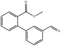 Methyl 2-(3-formylphenyl)benzoate Struktur