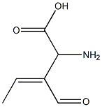 (S,Z)-2-Amino-3-formyl-3-pentenoic acid Struktur