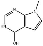 1H-Pyrrolo[2,3-d]pyrimidin-4-ol, 4,7-dihydro-7-methyl- (9CI) Struktur