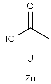 acetic acid, uranium(4+) zinc salt  Struktur