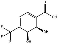 (2R,3S)-1-CARBOXY-4-TRIFLUOROMETHYL-2,3-DIHYDROXYCYCLOHEXA-4,6-DIENE, 95 Struktur